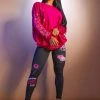 WOMENS HOODIES & SWEATSHIRTS VERGE CREWNECK SWEATSHIRT-FUCHSIA Best Seller