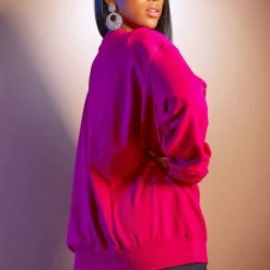 WOMENS HOODIES & SWEATSHIRTS VERGE CREWNECK SWEATSHIRT-FUCHSIA Best Seller 11 WOMENS HOODIES & SWEATSHIRTS VERGE CREWNECK SWEATSHIRT-FUCHSIA Best Seller