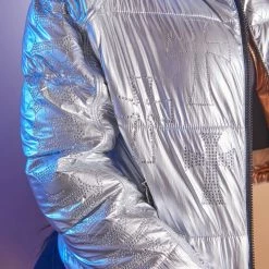 WOMENS OUTERWEAR VERGE PUFFER JACKET-SILVER