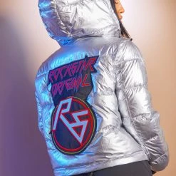 WOMENS OUTERWEAR VERGE PUFFER JACKET-SILVER