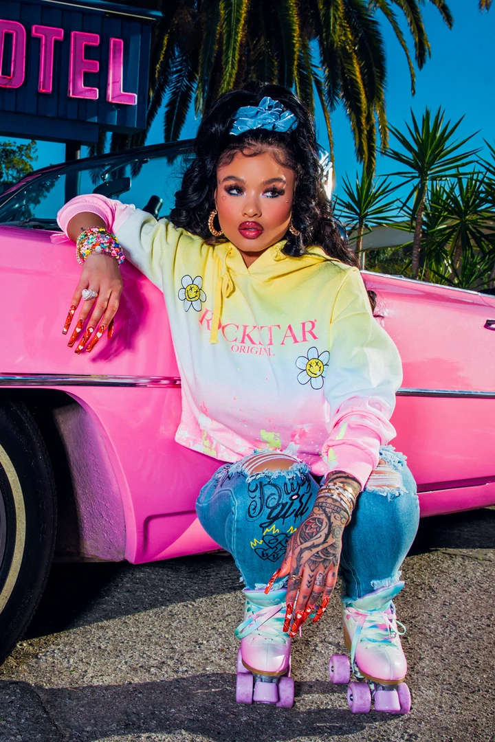 WOMENS HOODIES & SWEATSHIRTS INDIA LOVE IN DAISY CHAIN TIE DYE HOODIE-YELLOW/MULTI 1 WOMENS HOODIES & SWEATSHIRTS INDIA LOVE IN DAISY CHAIN TIE DYE HOODIE-YELLOW/MULTI