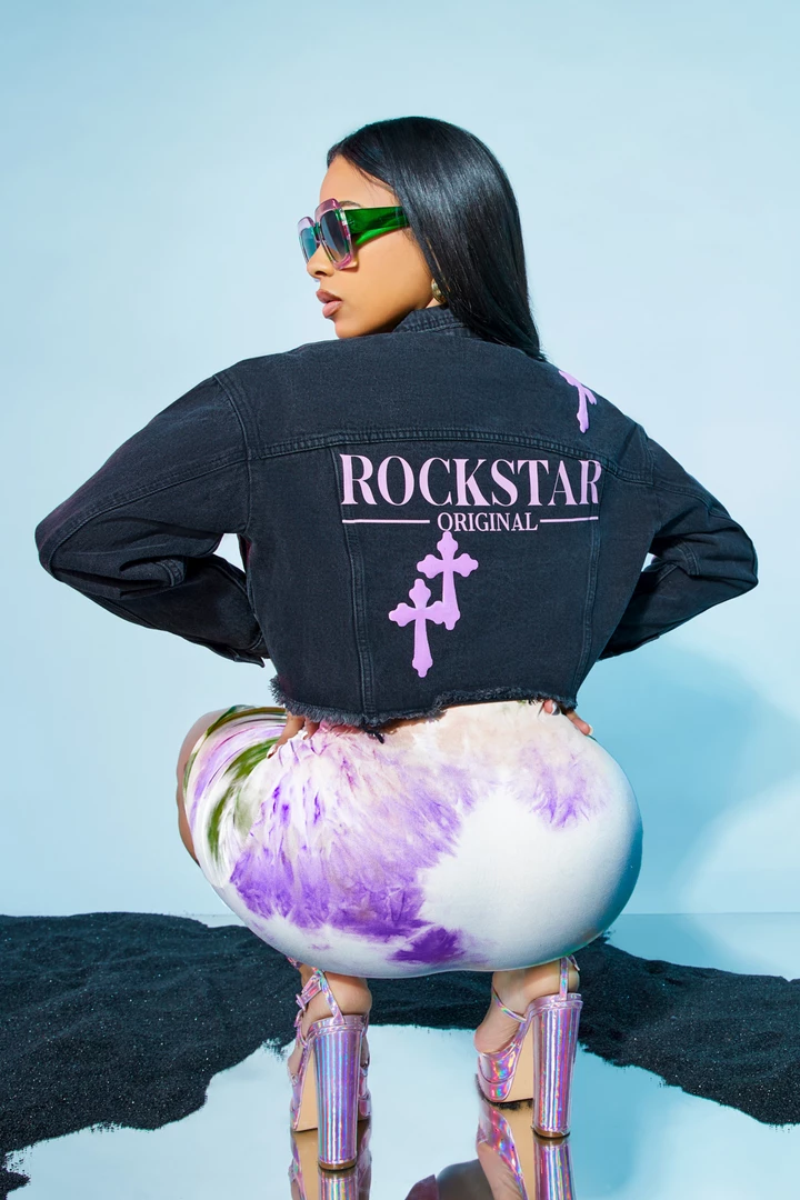 WOMENS JACKETS KINLEY DENIM JACKET-BLACK 3 WOMENS JACKETS KINLEY DENIM JACKET-BLACK