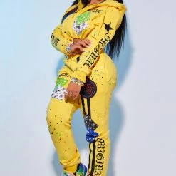 WOMENS TRACK SETS AMBER TRACKSET-YELLOW