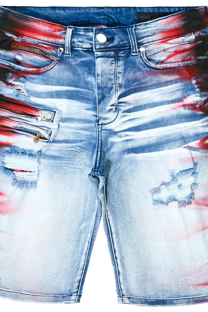 MENS SHORTS KENZO DENIM SHORT-BLACK/WHITE 2 MENS SHORTS KENZO DENIM SHORT-BLACK/WHITE