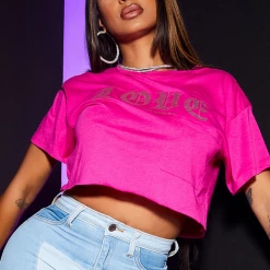 WOMENS TEES Best Seller LOVE TEE-PINK