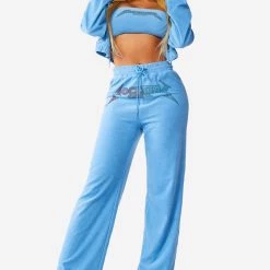 WOMENS TRACK SETS MONTANA SET - LT BLUE