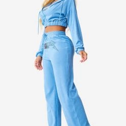 WOMENS TRACK SETS MONTANA SET - LT BLUE