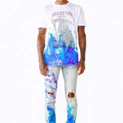 MENS JEANS MILLER JEAN- WHITE Denim