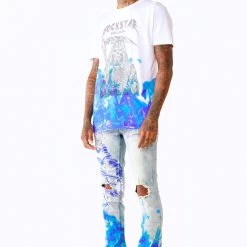 MENS JEANS MILLER JEAN- WHITE Denim