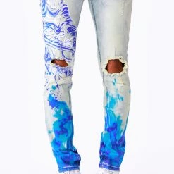 MENS JEANS MILLER JEAN- WHITE Denim