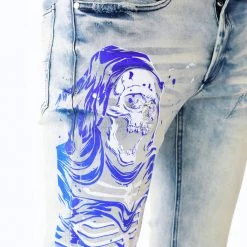 MENS JEANS MILLER JEAN- WHITE Denim