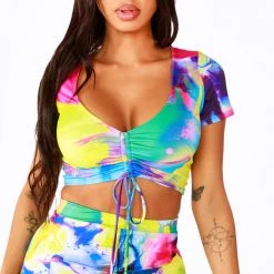 WOMENS DRESSES JUDAN SKIRT SET - YELLOW MULTI Best Seller