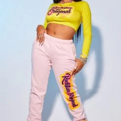 WOMENS TEES SHANICE LONG SLEEVE TEE-YELLOW