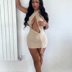 WOMENS DRESSES EMI DRESS - GOLD Best Seller