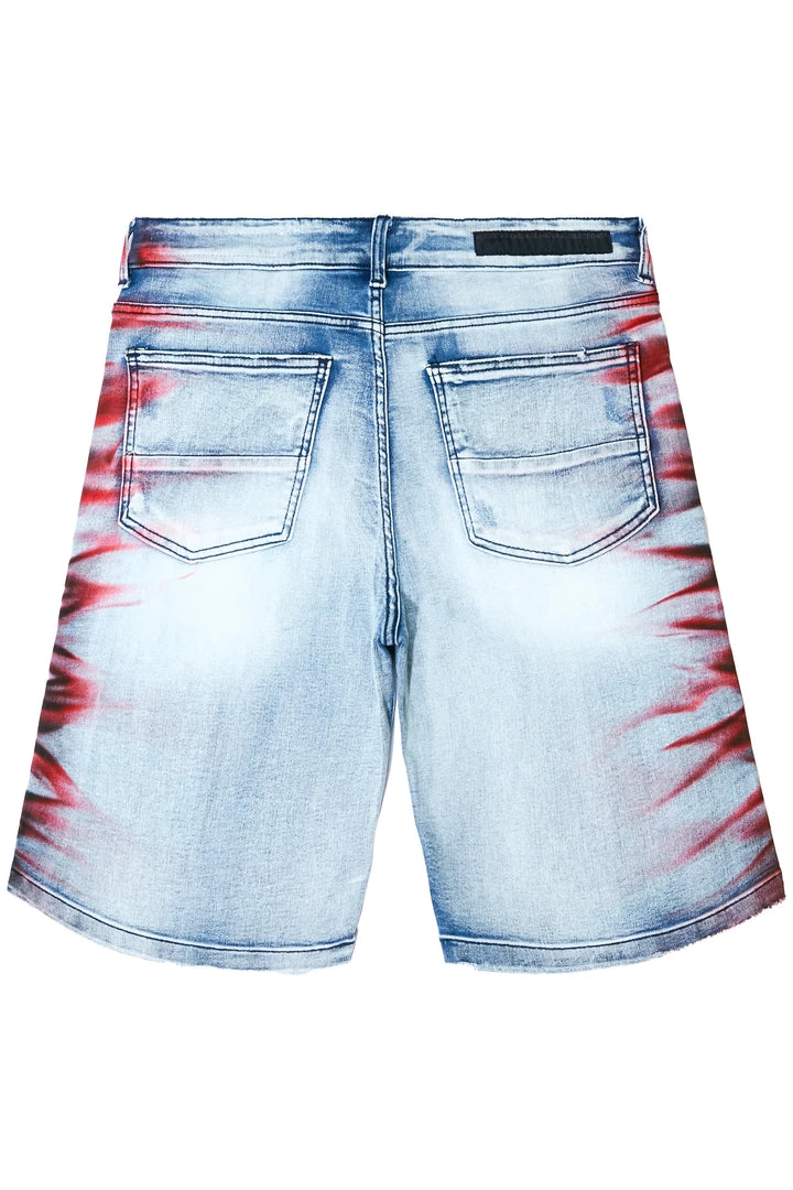 MENS SHORTS KENZO DENIM SHORT-BLACK/WHITE 3 MENS SHORTS KENZO DENIM SHORT-BLACK/WHITE