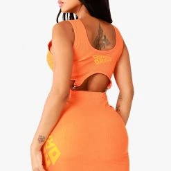 WOMENS DRESSES DON SKIRT DRESS - ORANGE Best Seller