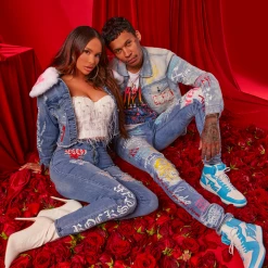 WOMENS JACKETS Best Seller ROSE DENIM JACKET-MED. WASH