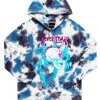 MENS HOODIES & SWEATSHIRTS SAGE PRINTED HOODIE-ROYAL BLUE Tops