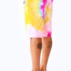 MENS SHORT SETS ZEPPLIN TIE DYE SHORT SET-ORG/PINK Track Sets 27 MENS SHORT SETS ZEPPLIN TIE DYE SHORT SET-ORG/PINK Track Sets