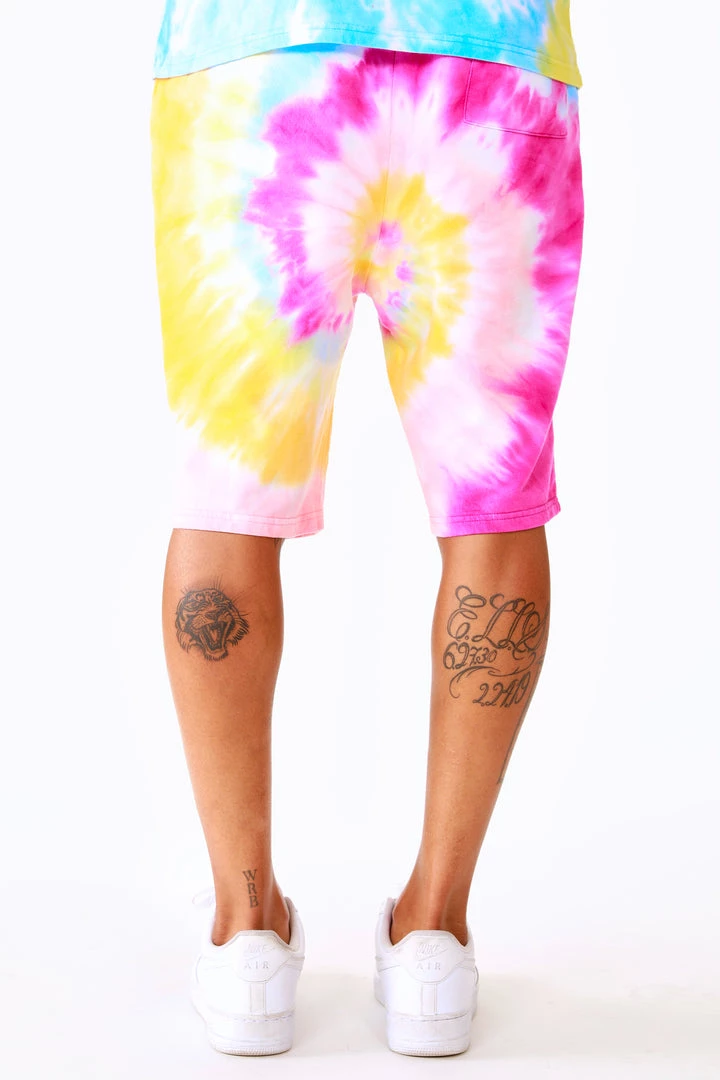 MENS SHORT SETS ZEPPLIN TIE DYE SHORT SET-ORG/PINK Track Sets 11 MENS SHORT SETS ZEPPLIN TIE DYE SHORT SET-ORG/PINK Track Sets