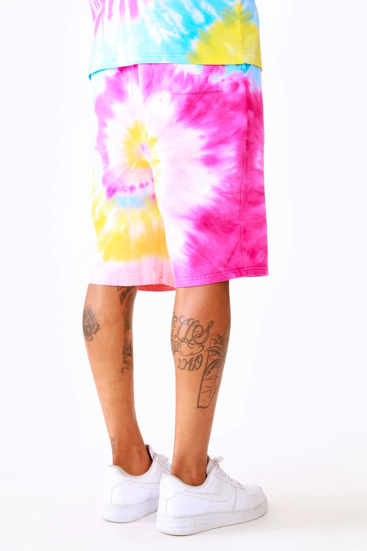 MENS SHORT SETS ZEPPLIN TIE DYE SHORT SET-ORG/PINK Track Sets 13 MENS SHORT SETS ZEPPLIN TIE DYE SHORT SET-ORG/PINK Track Sets