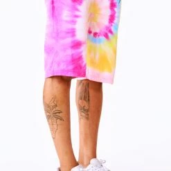 MENS SHORT SETS ZEPPLIN TIE DYE SHORT SET-ORG/PINK Track Sets 31 MENS SHORT SETS ZEPPLIN TIE DYE SHORT SET-ORG/PINK Track Sets