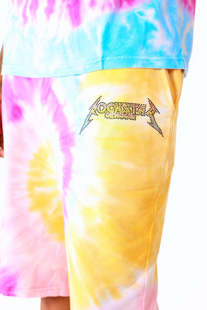 MENS SHORT SETS ZEPPLIN TIE DYE SHORT SET-ORG/PINK Track Sets 9 MENS SHORT SETS ZEPPLIN TIE DYE SHORT SET-ORG/PINK Track Sets