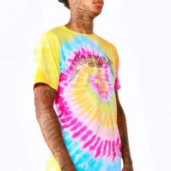 MENS SHORT SETS ZEPPLIN TIE DYE SHORT SET-ORG/PINK Track Sets 23 MENS SHORT SETS ZEPPLIN TIE DYE SHORT SET-ORG/PINK Track Sets