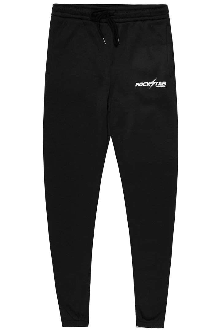 MENS PANTS Track Sets FLACKO BLACK TRACKPANT 1 MENS PANTS Track Sets FLACKO BLACK TRACKPANT