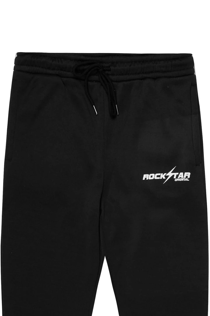 MENS PANTS Track Sets FLACKO BLACK TRACKPANT 2 MENS PANTS Track Sets FLACKO BLACK TRACKPANT
