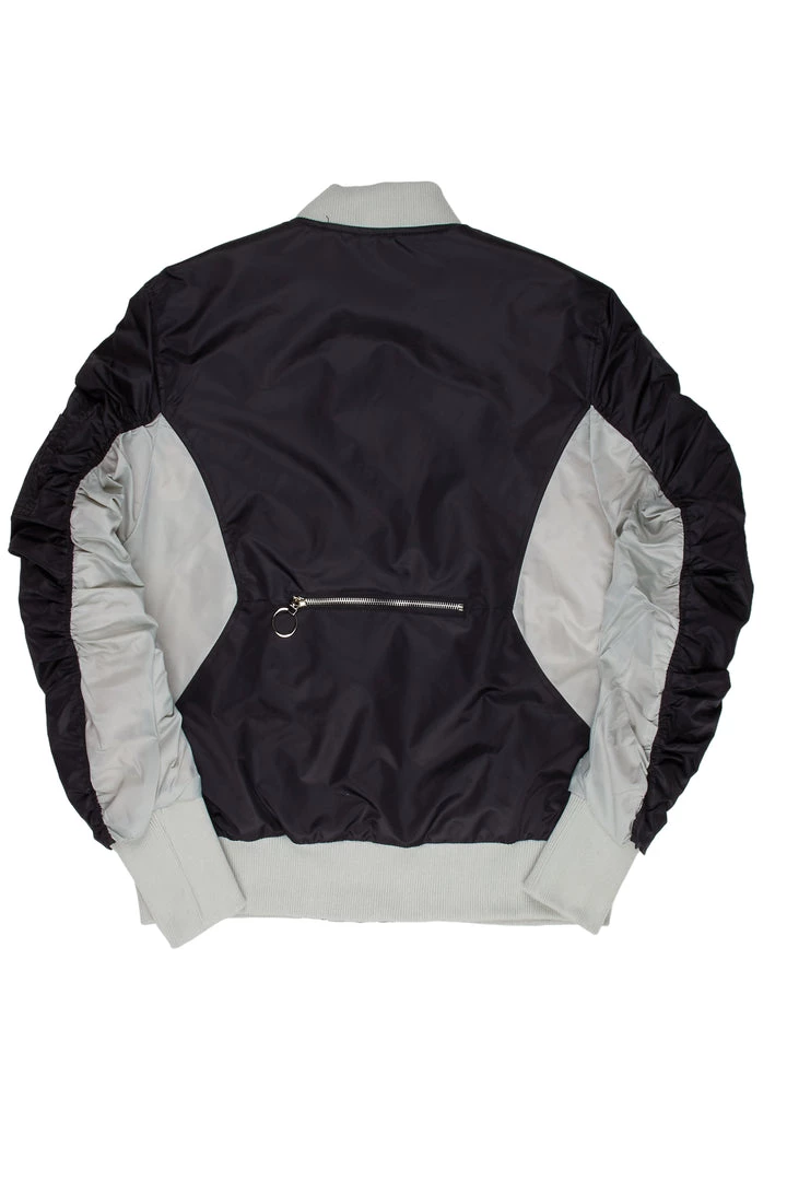 MENS JACKETS AKI BOMBER JACKET-BLACK/GREY 4 MENS JACKETS AKI BOMBER JACKET-BLACK/GREY