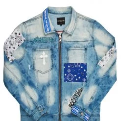 MENS DENIM JACKETS AKIO DENIM JACKET-BLUE