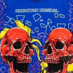 MENS TEES ALDI GRAPHIC T-SHIRT-ROYAL BLUE Tops