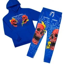 MENS TRACK SETS ALDI HOODIE TRACK SET-ROYAL BLUE