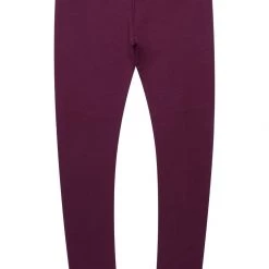 WOMENS PANTS ALIZA LEATHER & LACE LEGGING-BURGUNDY 5 WOMENS PANTS ALIZA LEATHER & LACE LEGGING-BURGUNDY
