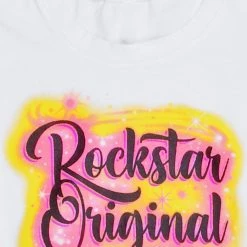 WOMENS TEES AMARI AIRBRUSH TEE-WHITE Best Seller 16 WOMENS TEES AMARI AIRBRUSH TEE-WHITE Best Seller