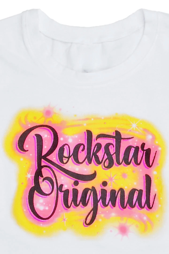 WOMENS TEES AMARI AIRBRUSH TEE-WHITE Best Seller 8 WOMENS TEES AMARI AIRBRUSH TEE-WHITE Best Seller