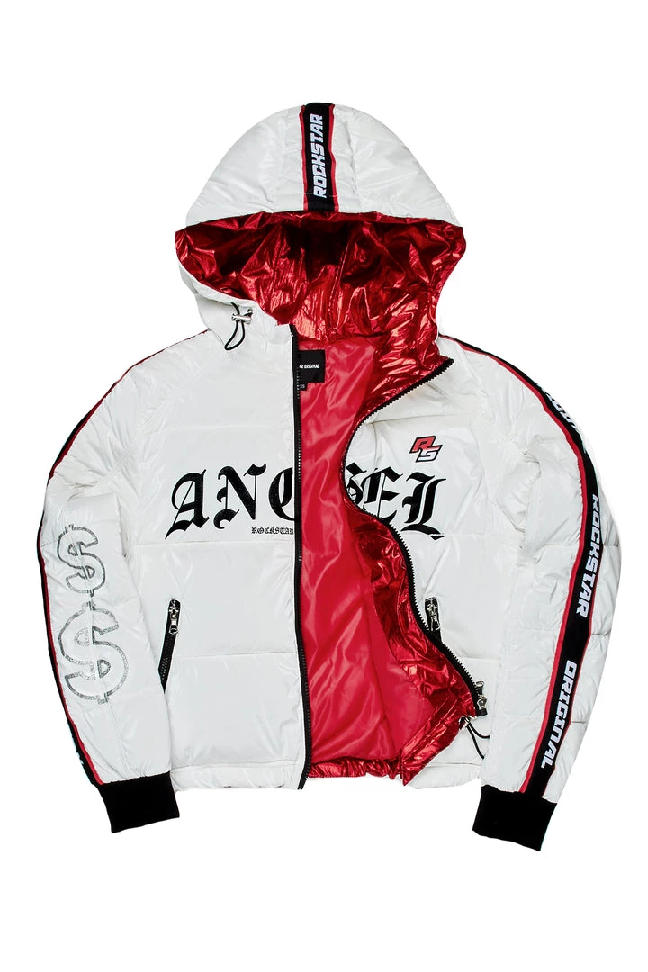 WOMENS OUTERWEAR ANGEL PUFFER JACKET-WHITE 2 WOMENS OUTERWEAR ANGEL PUFFER JACKET-WHITE