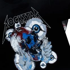 MENS TRACK SETS ANGUS T-SHIRT/JOGGER SET-BLACK