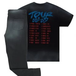 MENS TRACK SETS ANGUS T-SHIRT/JOGGER SET-BLACK