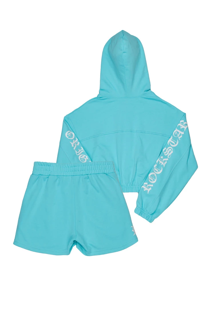 WOMENS SHORT SETS ANNETTE SHORT SET-TURQUOISE 4 WOMENS SHORT SETS ANNETTE SHORT SET-TURQUOISE