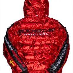 MENS OUTERWEAR Jackets & Outerwear ARNAV PATCHWORK PUFFER JACKET-RED 7 MENS OUTERWEAR Jackets & Outerwear ARNAV PATCHWORK PUFFER JACKET-RED