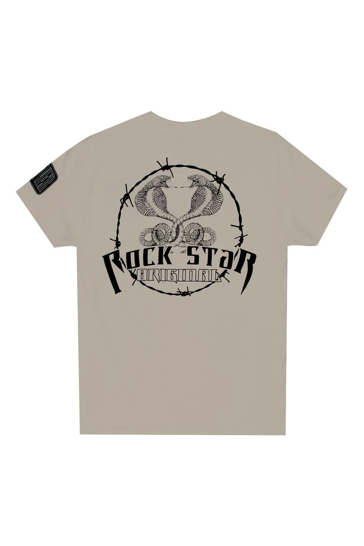 MENS TEES Tops AZIEL GRAPHIC T-SHIRT-BEIGE 3 MENS TEES Tops AZIEL GRAPHIC T-SHIRT-BEIGE