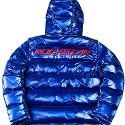 MENS OUTERWEAR Jackets & Outerwear Metallic Royal Blue Alasia Puffer Jacket 35 MENS OUTERWEAR Jackets & Outerwear Metallic Royal Blue Alasia Puffer Jacket