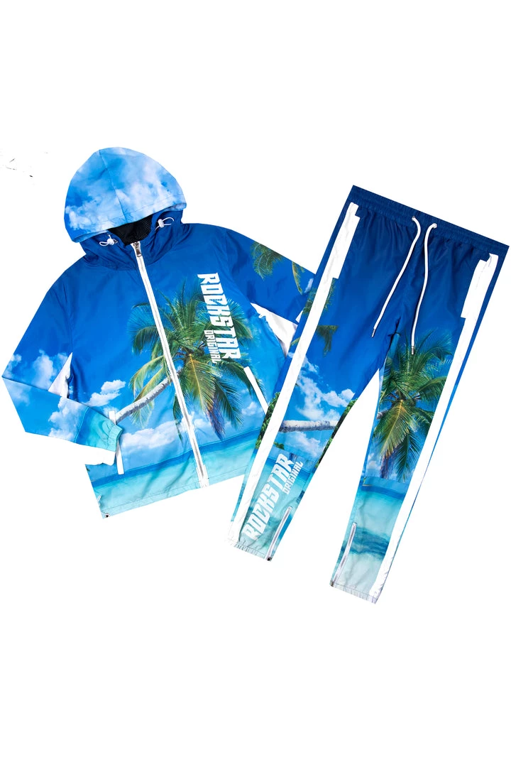 MENS TRACK SETS AUGUSTO BEACH TRACK SET-BLUE 1 MENS TRACK SETS AUGUSTO BEACH TRACK SET-BLUE