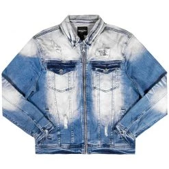 MENS DENIM JACKETS AVID DENIM JACKET- MEDIUM WASH