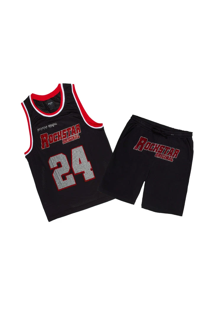 MENS SHORT SETS Track Sets BAKER SHORT SET-BLACK 1 MENS SHORT SETS Track Sets BAKER SHORT SET-BLACK