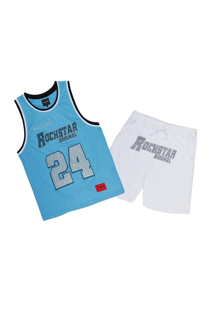 MENS SHORT SETS BAKER SHORT SET-BLUE 4 MENS SHORT SETS BAKER SHORT SET-BLUE