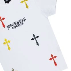 MENS TRACK SETS BERLIN T-SHIRT STACKED FLARE TRACKSET-WHITE