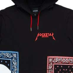 MENS HOODIES & SWEATSHIRTS BILLIE PRINTED HOODIE-BLACK